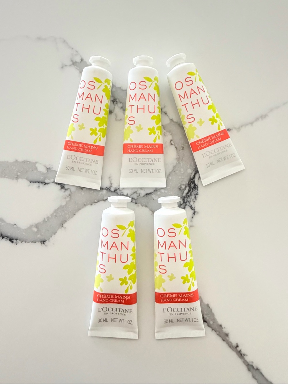 LOCCITANE OSMANTHUS HAND CREAM SET 5PCS